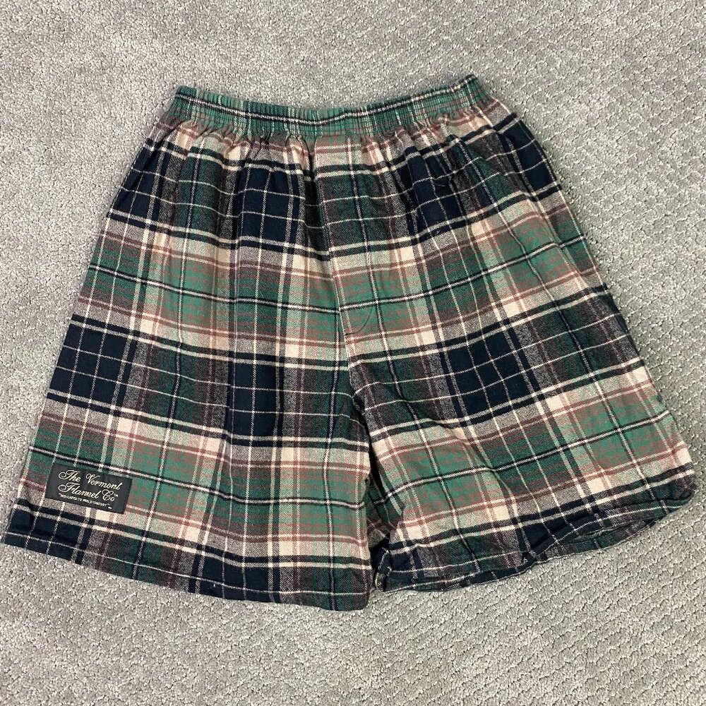Vermont Flannel Co Shorts Men's Large Fits Medium Plaid Lounge Wear Pajama